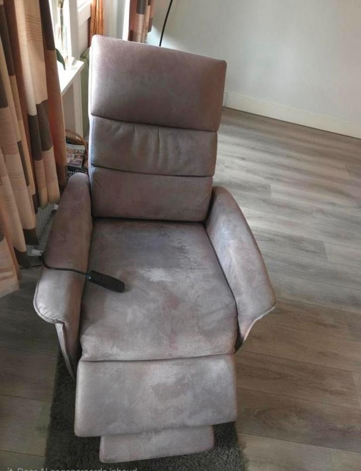 Extra brede sta op stoel, Huis en Inrichting, Fauteuils, Gebruikt, Stof, 75 tot 100 cm, Ophalen