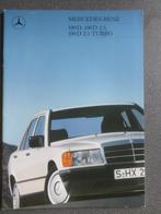 Mercedes 190D 2.5 & Turbo 01-1988 Brochure, Verzenden, Zo goed als nieuw, Mercedes