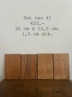 Handgemaakte houten bordjes/ taartbordjes/ ontbijtbordjes, Huis en Inrichting, Keuken | Servies, Overige materialen, Nieuw, Ophalen of Verzenden