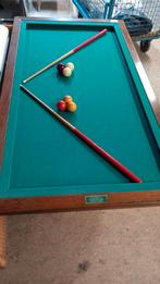 #tafelbiljart met 2 #Keu's en 2 setjes #biljartballen, Ophalen, Gebruikt, Biljarttafel