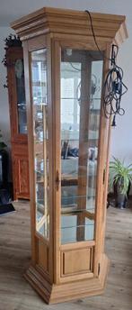 Grenen Vitrinekast, Ophalen, Gebruikt, 50 tot 100 cm, 25 tot 50 cm