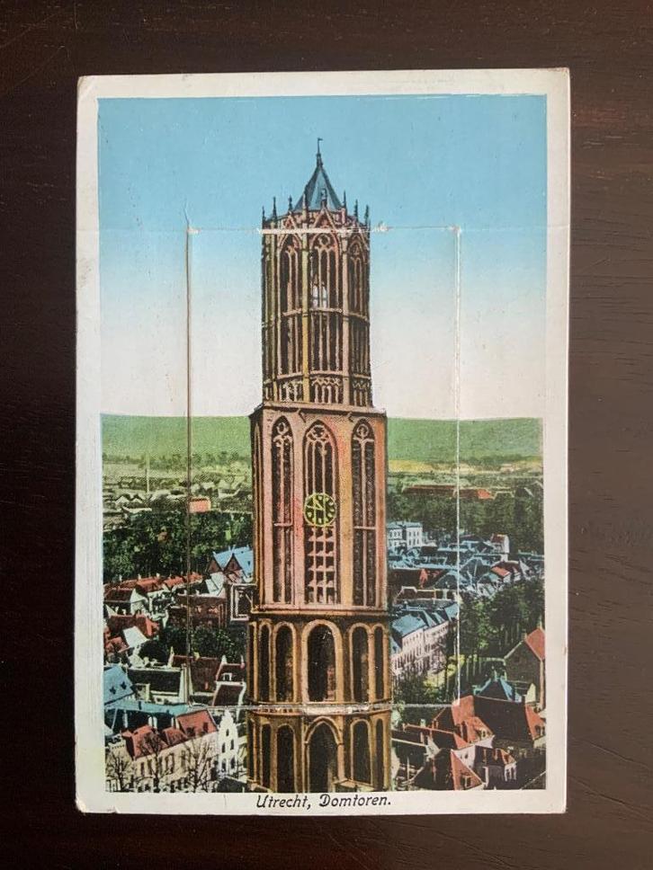 Utrecht Domtoren, pop up kaart, Verzamelen, Ansichtkaarten | Nederland, Gelopen, Utrecht, 1920 tot 1940, Ophalen of Verzenden