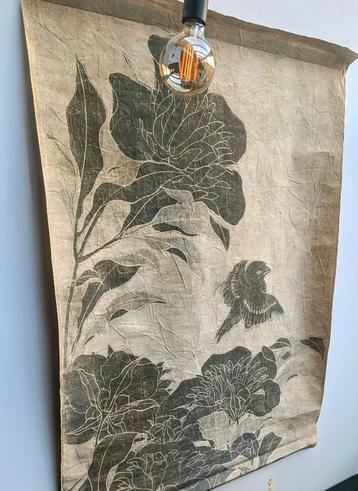 Hk living Floral linen wanddecoratie, overal uitverkocht beschikbaar voor biedingen