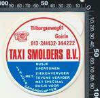 Sticker: Taxi Smolders - Goirle (2), Ophalen of Verzenden, Zo goed als nieuw, Bedrijf of Vereniging