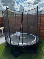 SPRING trampoline 213 cm met veiligheidsnet - Black edition, Zo goed als nieuw, Ophalen