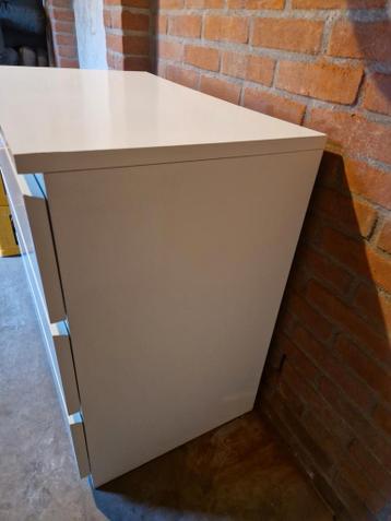 Ikea Malm Ladekast Wit - 3 Lades - afbeelding 2