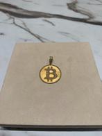 18k Gouden Hanger met Diamanten (Bitcoin), Overige voorstellingen, Goudpunt, Geel, Nieuw
