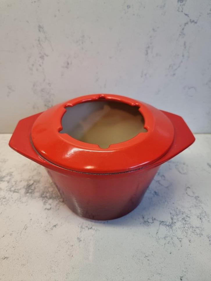 Le Creuset fondueset, Witgoed en Apparatuur, Fonduesets, Gebruikt, Fondueset, Brander, Ophalen