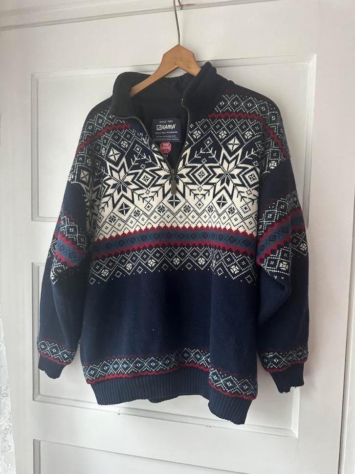 Warm wollen noors wollen outdoor windstopper trui Kama, Kleding | Heren, Truien en Vesten, Zo goed als nieuw, Maat 46 (S) of kleiner