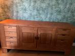 Teak houten mooi robuust dressoir strak zonder greepjes, Huis en Inrichting, Kasten | Dressoirs, Ophalen, Gebruikt, 150 tot 200 cm