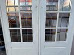 Set schuif / en-suite deuren met glas in lood 211x145cm., Antiek en Kunst, Curiosa en Brocante, Ophalen