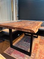Houten eettafel, Huis en Inrichting, Tafels | Eettafels, Ophalen, 50 tot 100 cm, Zo goed als nieuw, 150 tot 200 cm