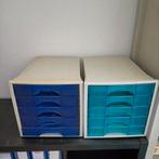 2 papier opbergers met 5 lades, Huis en Inrichting, Kasten | Ladekasten, Ophalen, Gebruikt, 5 laden of meer, Minder dan 100 cm