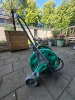 Tuinslang op slangwagen, Tuin en Terras, Tuinslangen, Ophalen, Gebruikt, Tuinslanghaspel