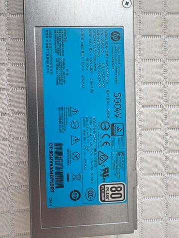 HP 500W Voeding HSTNS-PD40 Gen9 Servers beschikbaar voor biedingen
