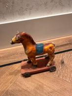 Oud decoratie hobbelpaard speelgoed antiek, Ophalen of Verzenden