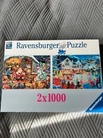 Ravensburger kerstpuzzel 2x 1000 stukjes, Hobby en Vrije tijd, Denksport en Puzzels, Ophalen of Verzenden, Legpuzzel, Zo goed als nieuw