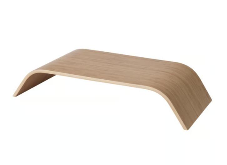4x IKEA Sigfinn monitorstandaarden – bamboe, Computers en Software, Laptopstandaarden, Nieuw, Ophalen of Verzenden