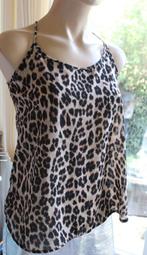 Gina Tricot Top - leopard - 38, Ophalen of Verzenden, Gedragen, Maat 38/40 (M), Zonder mouw