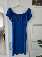 Blauwe off - shoulder jurk, Blauw, Maat 42/44 (L), Ophalen of Verzenden, Zo goed als nieuw