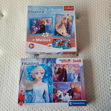 Frozen Puzzels en Memorie - Nette Staat! beschikbaar voor biedingen