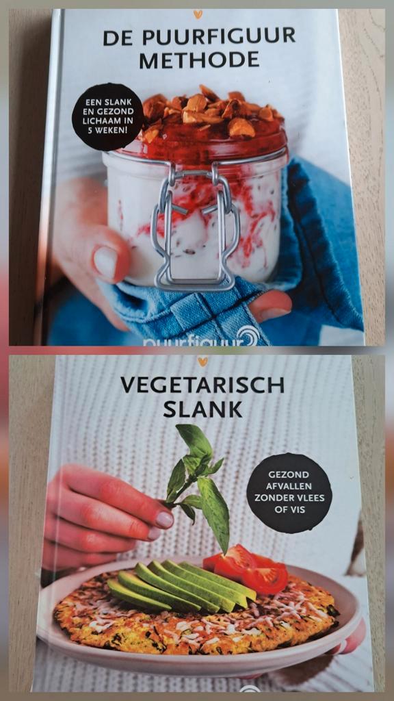2x PuurFiguur, Boeken, Kookboeken, Zo goed als nieuw, Gezond koken, Vegetarisch, Ophalen of Verzenden