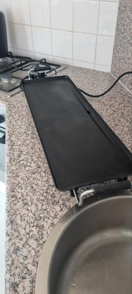 Teppan Yaki XL Grillplaat - Gebruikt, Getest, Witgoed en Apparatuur, Contactgrills, Gebruikt, Ophalen of Verzenden