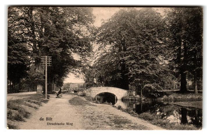 De Bilt, Utrechtsche Weg, Verzamelen, Ansichtkaarten | Nederland, Gelopen, Utrecht, Voor 1920, Verzenden
