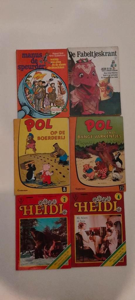 1 fabeltjes krant-1manus de speurder-2pol-2heidi(€10 alles, Boeken, Kinderboeken | Kleuters, Zo goed als nieuw, Fictie algemeen
