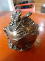 Vintage Veronese Art Nouveau-stijl bronzen sieradendoos, Ophalen of Verzenden, Brons