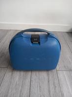 Samsonite Beautycase - Blauw, Sieraden, Tassen en Uiterlijk, Beautycases, Gebruikt, Blauw, Met spiegeltje(s), Ophalen of Verzenden