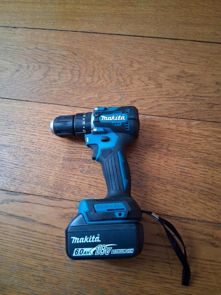 Makita 18V Brushless Accuboormachine met 6.0Ah Accu, Doe-het-zelf en Verbouw, Gereedschap | Boormachines, Gebruikt, Boor- en Schroefmachine