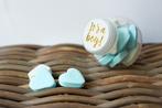Geboorte en babyshower traktatie - bol potje met snoepjes, Ophalen of Verzenden, Nieuw, Kraamcadeau