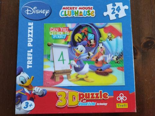 Disney Mickey Mouse Clubhouse 3D puzzel (24 stukjes), Kinderen en Baby's, Speelgoed | Kinderpuzzels, Zo goed als nieuw, 10 tot 50 stukjes