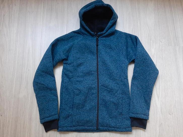 AvD 1350 blauw vest jognen maat 146/152, Kinderen en Baby's, Kinderkleding | Maat 146, Zo goed als nieuw, Jongen, Trui of Vest