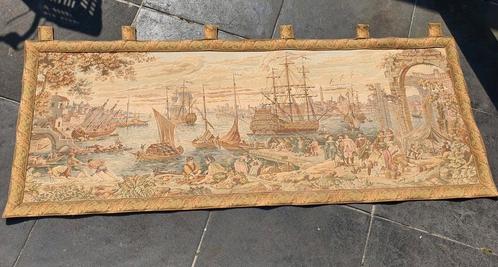 Antiek Vintage Geweven Wandkleed uit de jaren 1930, Antiek en Kunst, Antiek | Kleden en Textiel, Ophalen of Verzenden