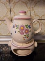 Brocante porseleinen theepot, Antiek en Kunst, Ophalen of Verzenden