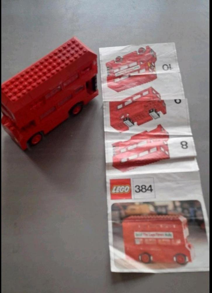 Lego Engelse Bus Set 384, Kinderen en Baby's, Speelgoed | Duplo en Lego, Gebruikt, Lego, Complete set, Ophalen of Verzenden