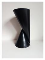 Vintage zwarte design vaas - Paul Baars jaren '80, Gebruikt, Ophalen of Verzenden