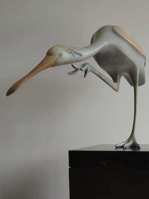 Bronzen beeld "Lepelaar" van Evert den Hartog, Antiek en Kunst, Kunst | Beelden en Houtsnijwerken, Ophalen