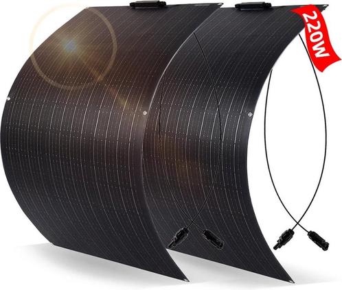 Zonnepanelen compleet pakket- 110W per paneel - 220W Totaal-, Caravans en Kamperen, Kampeeraccessoires, Nieuw, Verzenden