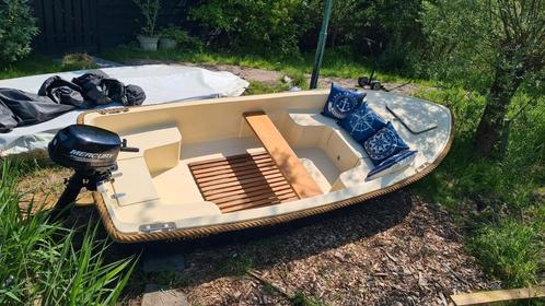 Antaris sloep 5 pk 4 takt mercury, Watersport en Boten, Sloepen, Zo goed als nieuw, Tot 10 pk, 3 tot 6 meter, Buitenboordmotor
