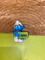 Smurfen smurf met bordje sorry, Ophalen of Verzenden, Zo goed als nieuw