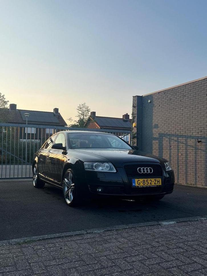 Audi A6 2.4 V6 130KW Multitronic 2008 Zwart, Auto's, Audi, Particulier, A6, ABS, Airbags, Airconditioning, Alarm, Bluetooth, Centrale vergrendeling
