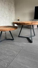 2 stuks Salontafels Dbodhi industrieel rond, Huis en Inrichting, Ophalen, 50 tot 100 cm, Rond, Zo goed als nieuw