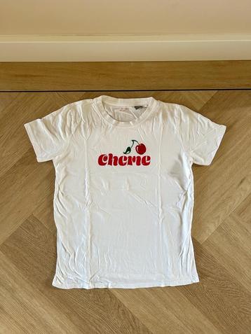 Wit shirt / top met print, kersen, van French Connection, S beschikbaar voor biedingen