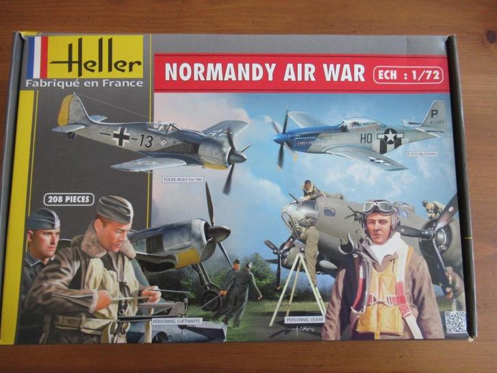 Normandy Air War (Heller 1/72), Hobby en Vrije tijd, Modelbouw | Vliegtuigen en Helikopters, Nieuw, Vliegtuig, 1:72 tot 1:144