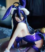 Albedo Desktop Cute Purple bunny repaint anime figure, Ophalen of Verzenden, Zo goed als nieuw