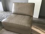 Bank leder, Ophalen, Gebruikt, Eenpersoons, Rechte bank