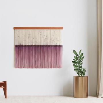 Wand decoratie wandkleed Lavender Field 91 x 78 cm ombré dip